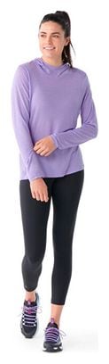Sudadera con capucha Smartwool Active Ultralite Violeta para mujer