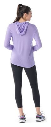 Sudadera con capucha Smartwool Active Ultralite Violeta para mujer