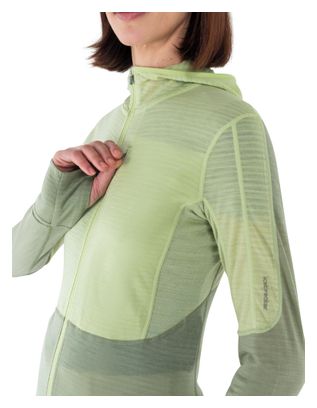 Icebreaker Women's Merino 200 Realfleece Descender Green Fleece