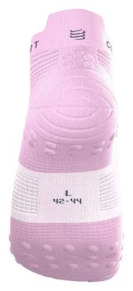 Compressport Pro Racing V4.0 Run Low-sokken, roze/wit