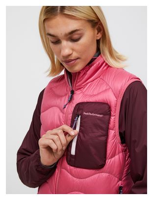 Peak Performance Helium Utility Sleeveless Down Jacket for Women, Pink