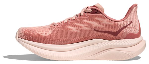 Chaussures Running Hoka Mach 6 Rose Femme