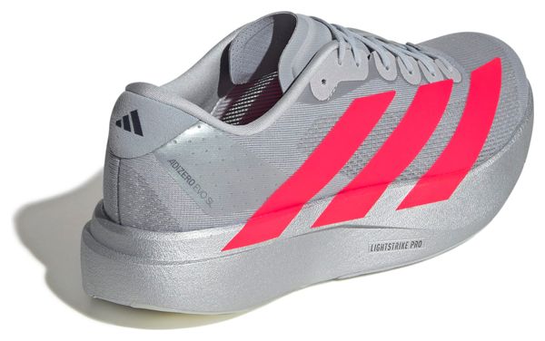 Chaussures Running adidas Adizero Evo SL Argent/Rouge Homme