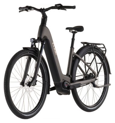 VTC Électrique Cube Touring Hybrid Comfort SLX 800 Easy Entry Shimano Nexus 5V Courroie 800 Wh 700 mm Gris Charcoal 2026