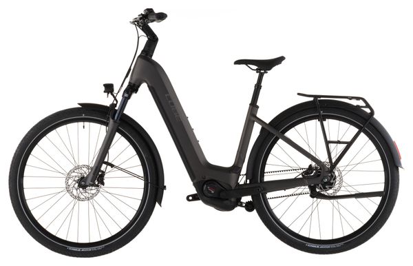 VTC Électrique Cube Touring Hybrid Comfort SLX 800 Easy Entry Shimano Nexus 5V Courroie 800 Wh 700 mm Gris Charcoal 2026