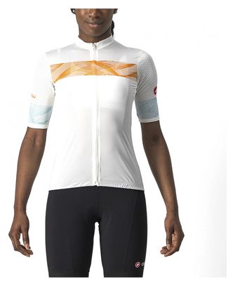 Castelli Fenice Jersey Weiß / Orange