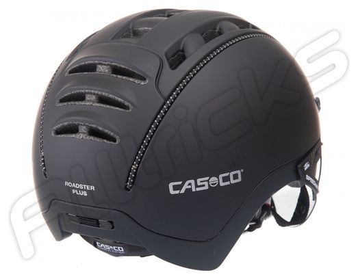 City Helmet with Visor CASCO Roadster Plus Black