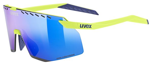 Uvex Pace Stage CV Zonnebril Geel/spiegelblauwe glazen