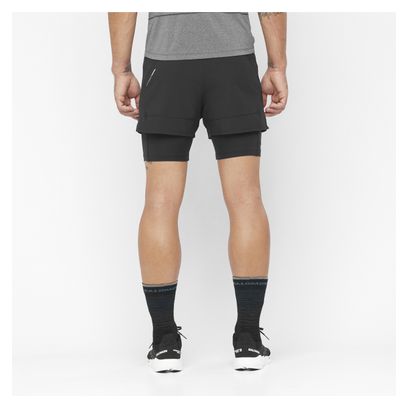 Salomon Cross Run 2-in-1 Short Nero