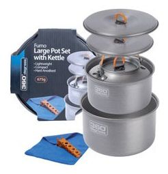 360° Degrees Furno Large Pot Set with Kettle 1.75 + 2.8L