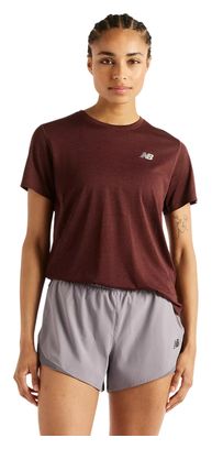 Maglietta da corsa New Balance RC Essential rossa da donna