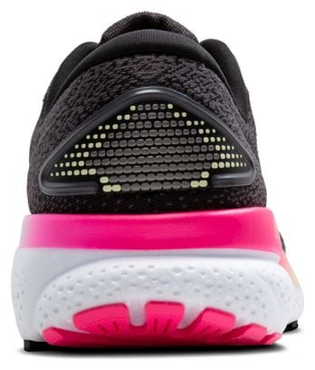 Brooks Ghost 16 Running-Schuhe Schwarz/Pink/Gelb Damen