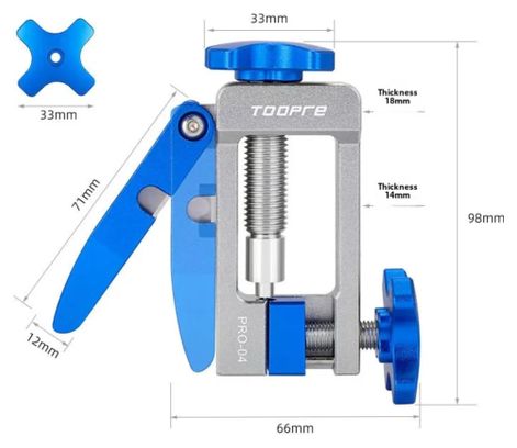 Toopre Multifunctioneel 2-in-1 Gereedschap voor Hydraulische Remleiding Leidingsnijder en Insteektang