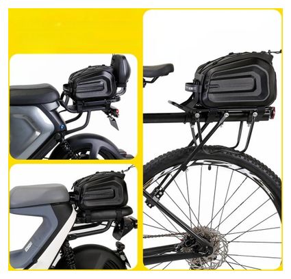 Waterproof rear bike rack bag 4L WILD MAN