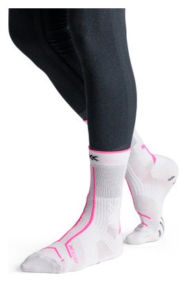 Chaussettes X-Socks Trailrun TerraSkin Expert Crew Blanc/Rose