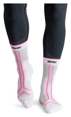 Chaussettes X-Socks Trailrun TerraSkin Expert Crew Blanc/Rose