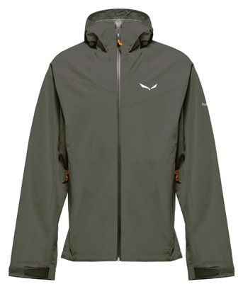 Salewa Puez 2.5L Powertex Men's Green Waterproof Jacket