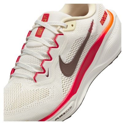 Nike Pegasus 41 Beige/Red Women's Running Shoes