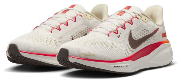 Nike Pegasus 41 Beige/Red Women's Running Shoes