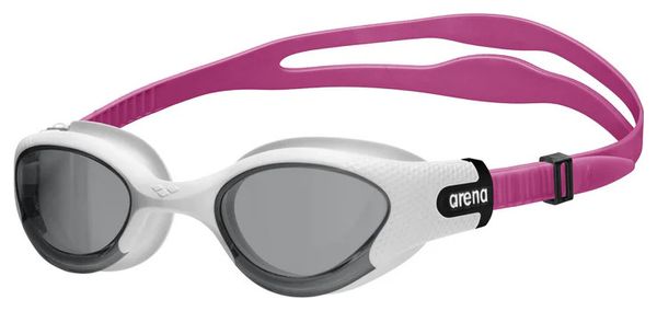 Arena One Plus Women's Swimming Goggles, Dark White/Pink