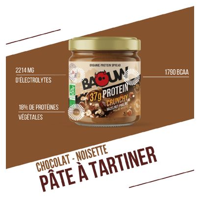 Pâte à Tartiner Baouw Protéinée Crunchy Praliné-Noisette 200g