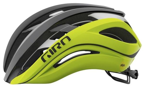 Giro Aether Spherical MIPS Helm Zwart / Mat Fluo Geel 2021