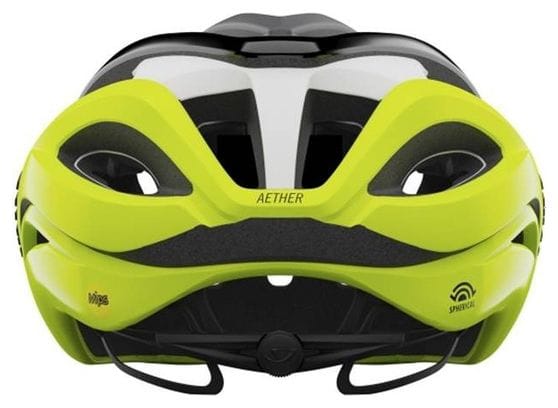 Giro Aether Spherical MIPS Helm Zwart / Mat Fluo Geel 2021