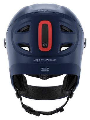 Virgo Integral Bleu - Casque Intégral Urbain avec visière et phare arrière