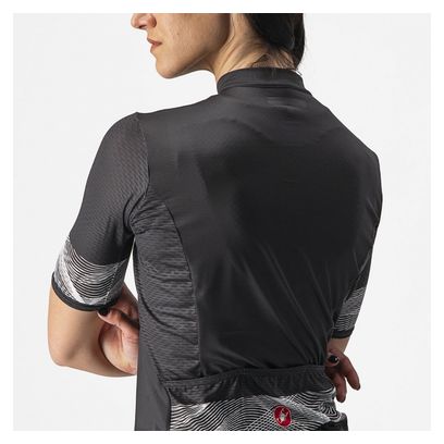 Maillot Manches Courtes Femme Castelli Fenice Noir / Blanc