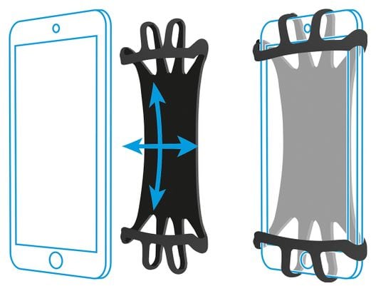 Brassard poignet/bras universel Smartphone 4-6''  Noir