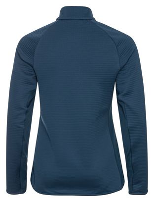 Odlo Sesvenna Hybrid S-Thermic Zip Fleece Blauw Dames