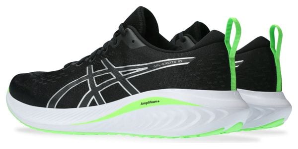 Chaussures de Running Asics Gel-Excite 10 Noir Blanc Vert Homme