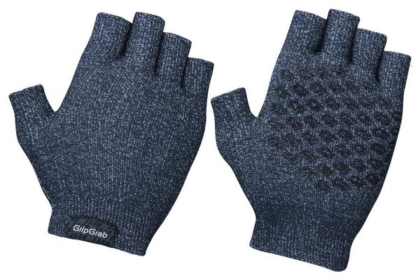GripGrab Freedom Blue Navy Knit Short Finger Gloves
