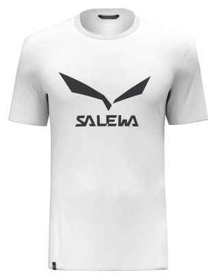 T-Shirt Manches Courtes Salewa Solidlogo Blanc