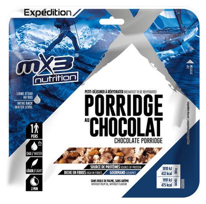 Gachas de chocolate liofilizadas MX3 Breakfast 110g