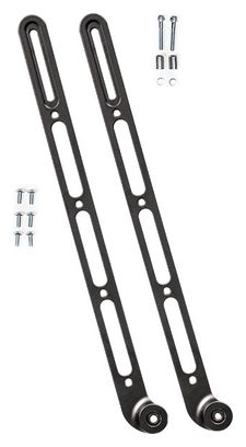 Pair of Old Man Mountain Axle Pack Black Fork Adapters