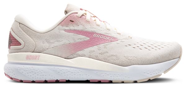 Chaussures Running Brooks Ghost 16 Blanc/Rose Femme