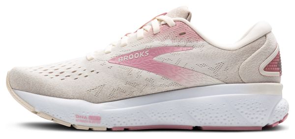 Brooks Ghost 16 Running Shoes White/Pink Women's