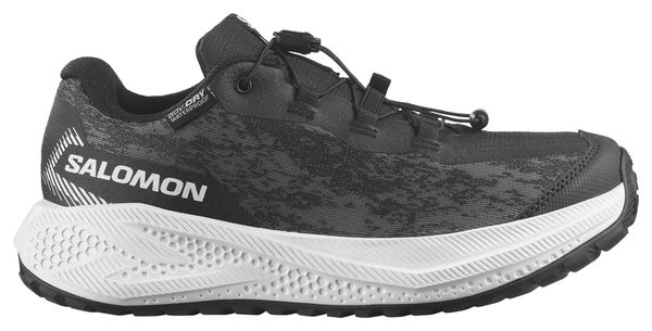 Zapatillas de running Salomon Aero GRVL impermeables, negro/blanco, para niños
