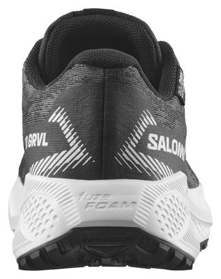 Zapatillas de running Salomon Aero GRVL impermeables, negro/blanco, para niños