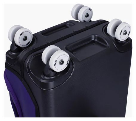 Evoc Purple and Black 4-Wheel Suitcase 