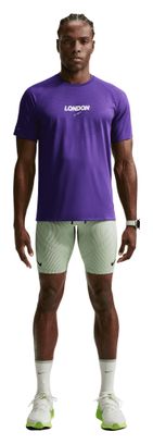 Nike Stride London heren-shirt met korte mouwen, blauw