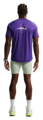 Nike Stride London heren-shirt met korte mouwen, blauw