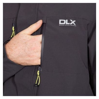 DLX des hommes respirant hard shell veste Edmont 2.0 - 10.000 mm) - Noir