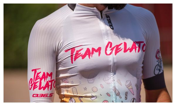 Q36.5 R2 Team Gelato Short Sleeve Jersey White/Pink