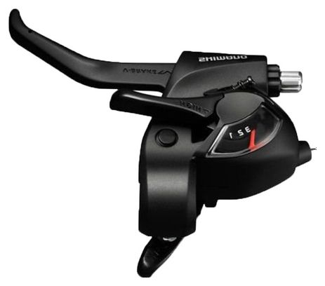 SHIMANO Levier De Vitesse/Frein 3 Vitesses Tourney St-Tx800 Gauche - 2 Doigts - Noir
