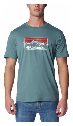 T-Shirt Columbia Csc Seasonal Logo Bleu/Rouge