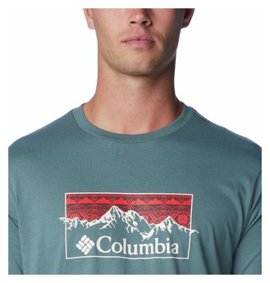 T-Shirt Columbia Csc Seasonal Logo Bleu/Rouge