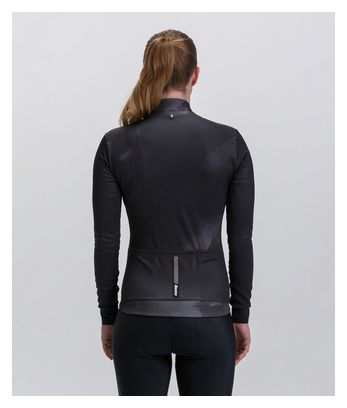 Damen Langarmtrikot Santini Pure Dye Schwarz