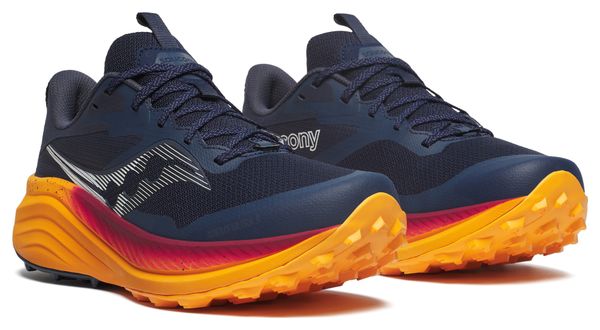 Trailschoenen Saucony Xodus Ultra 3 Blauw Oranje